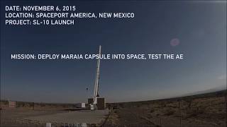 Rocket launch with GoPro camera (White Sands, NM.)