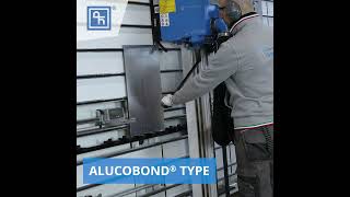 Cutting Alucobond® panel with Putsch Meniconi vertical panel saw