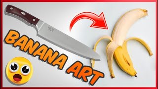 How to make BANANA decoration 🍌 Fruit Carving Art