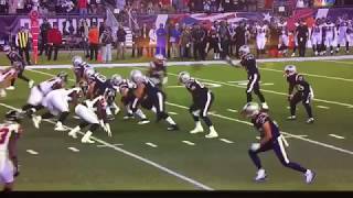 BRANDIN COOKS RIDES GRONKOWSKI INTO THE END ZONE