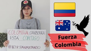 Colombianos en AUSTRALIA apoyando las PROTESTAS en COLOMBIA 2021🕊💙