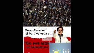 İYİ Parti kurultayı. Meral Akşener'den veda. #meralakşener #iyiparti #kurultay #shorts #short