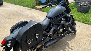 Viking Saddlebags                 Kawasaki Vulcan S Installation