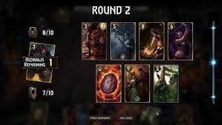 [GWENT] Nilfgaard Radeyah+Scenario single cards gameplay smashing meta deck from nilfgaard faction