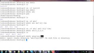 Creating directories in Linux