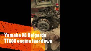 Yamaha tt600 Belgarda engine tear down