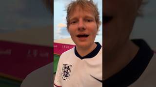 Ed Sheeran wearing an England Jersey to Fan Fest in Munich Germany 😂🇩🇪 #edsheeran #germany