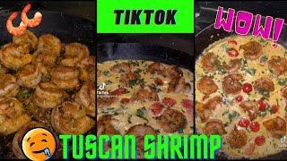 🔥The Best Tuscan Shrimp Pasta Recipe🍤