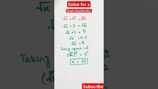 Solve Literal Equations for X #mathskills #algebra