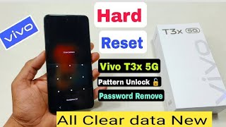 Vivo T3x 5g Pattern Lock Remove Without Pc | All Type Screen Lock Remove | Hard Reset Vivo T3x 5g |