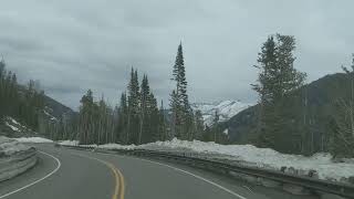 Top of Sylvan Pass then going down.