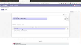 Tuto vidéo : Créer un enquête satisfaction avec le module Sondages d'Odoo