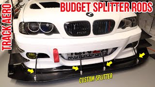 Reviewing and installing the best budget splitter rods on the market - BMW E46 track build aero