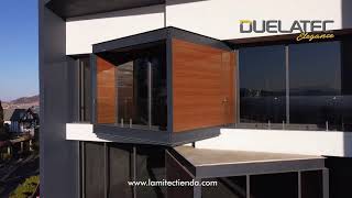 Edificio Duelatec Elegance acabado madera Roble