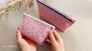 Zipper Pouch so Easy 👛🌸✨| DIY |  Quick and Easy