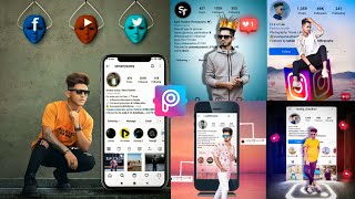 Creative instagram 3D Mobile Effect | Viral Instagram Concept | PicsArt Tutorial Hindi | RTWORLD