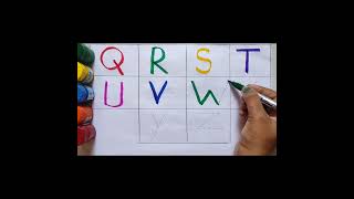 Q to Z alphabet for kids # shorts