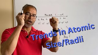 Trends in Atomic Sizes/Radii and Ionic Sizes/Radii