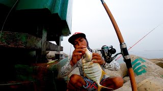 Mancing Seretan Nih Bos Penuh Ikan Sultan || Spot dam ijo priok