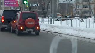 ДТП.Тюмень, Самарцева- Ставропольская. H-1 и  Jimny