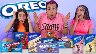 PROBANDO LAS OREOS MAS RARAS DEL MUNDO CON EL TEAM !!