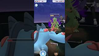 Mega swampert vs high CP shadow tyranitar battle