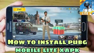 How to install pubg mobile lite xapk