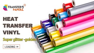 How to use Super glitter(golden color) heat transfer vinyl for textile?