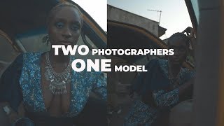 TWO PHOTOGRAPHERS, ONE MODEL PHOTOSHOOT