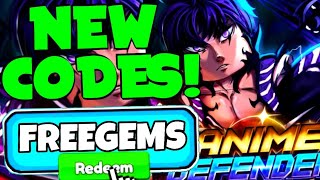 *NOVOS CÓDIGOS* TODOS OS NOVOS CÓDIGOS FUNCIONANDO NO ANIME DEFENDERS 2024! ANIME DEFENDERS UPDATE