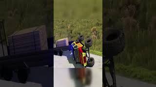 Trains vs Hill Climb – BeamNG.Drive #shorts