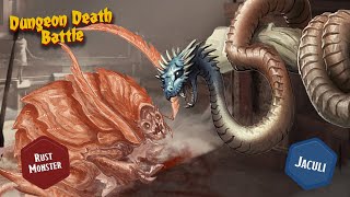 Dungeon Death Battle: RUST MONSTER vs JACULI