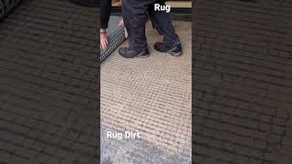 Removing Dirt From An Oriental Rug! #captainrugwash #rugcleaners #howtoclean #rugcleaning