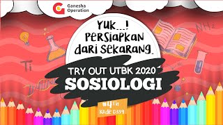 Ganesha Operation - Pembahasan Materi Try Out UTBK 2020 ke 4 - SOSHUM - Sosiologi