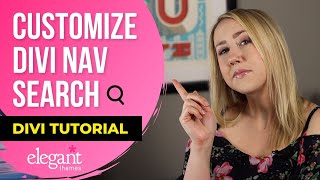 How to customize the Divi navigation search feature