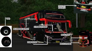 Share Kodename Mirip $ ( Strobo Xtrams - Knalpot racing 3 ) Interior Real 😱😱 | Bussid V3.7.1