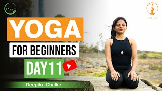 Class 11: Basic Vinyasa Yoga for Beginner 2024 | 40 Min Easy Flow |  BHUUMI Yoga | Deepika Chalke