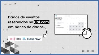 Como sincronizar dados de eventos reservados no Cal.com com o Baserow usando o n8n