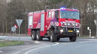 Brandweer Otterlo & Ede met spoed onderweg naar schuurbrand Wekeromseweg Ede