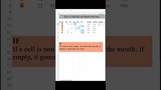 Excel Tips: 3 Ways to Find the Last Month with Data  #exceltricks #excelshortcuts #exceltips