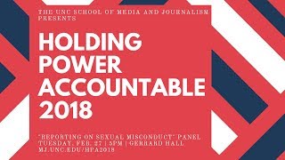 Holding Power Accountable: Reporting on Sexual Misconduct