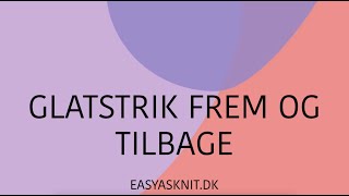 Glatstrik frem og tilbage