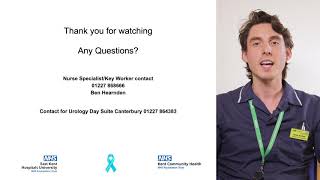 East Kent Urology Patient Information Series: Robotic Prostatectomy 35 Conclusion