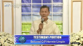 JMCIM | 24th VTPMA | Testimony Portion | Beloved O.P Hermie Limpin | October 27, 2024