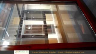 Wood Grain Aluminum Window Wall System