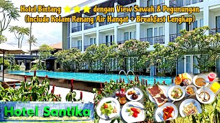 KOLAM RENANGNYA AIR HANGAT DENGAN VIEW SAWAH DAN PEGUNUNGAN | REVIEW LENGKAP!! HOTEL SANTIKA GARUT