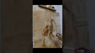 watch this amazing oil painting start to form out of nothing