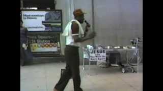 42nd Street and 7th Avenue -- Street Preacher at work, July 3, 1987