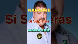 Maelo Ruiz - Si Supieras ⭐ (Karaoke Instrumental) Pista Musical 2022 #maeloruiz #sisupieras