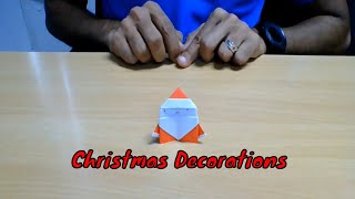 How to Create Santa 🎅 decorations from Paper.